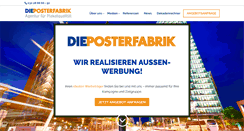 Desktop Screenshot of dieposterfabrik.de