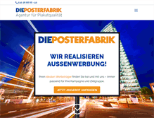 Tablet Screenshot of dieposterfabrik.de